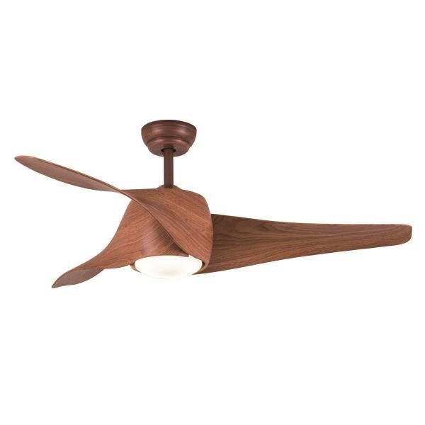 CEILING FAN WOOD COLOR WITH LED LIGHT AND REMOTE CONTROL Φ132 85W