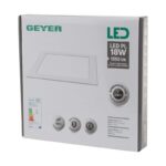 GEYER PL LED τετράγωνο 18W 3000K 1550lm 200x200mm