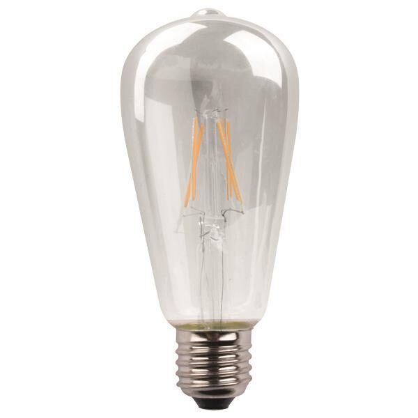 EUROLAMP ΛΑΜΠΑ LED ST64 CROSSED FILAMENT 11W E27 3000K 220-240V DIMMABLE CLEAR
